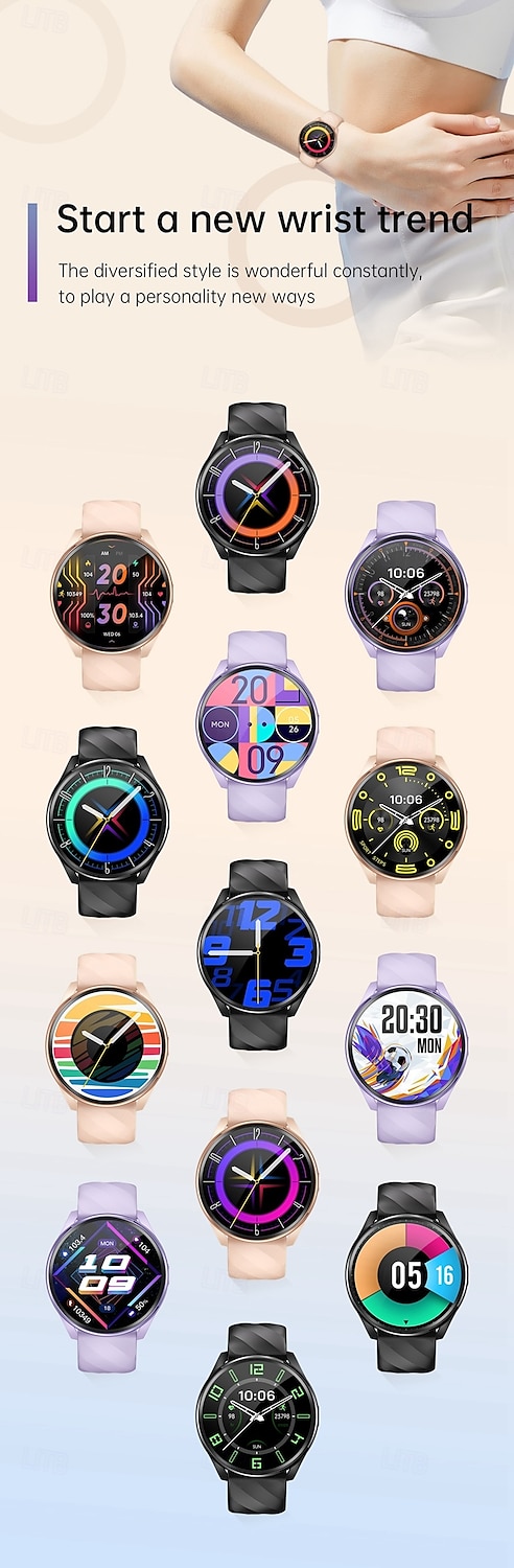 KT77 Smart Watch 1.46 inch Smartwatch Fitness Running Watch Bluetooth Pedometer Call Reminder Fitness Tracker Compatible with Android iOS Women Men Long Standby Hands-Free Calls Waterproof IP68 22mm 2025 - $49.99 –P12