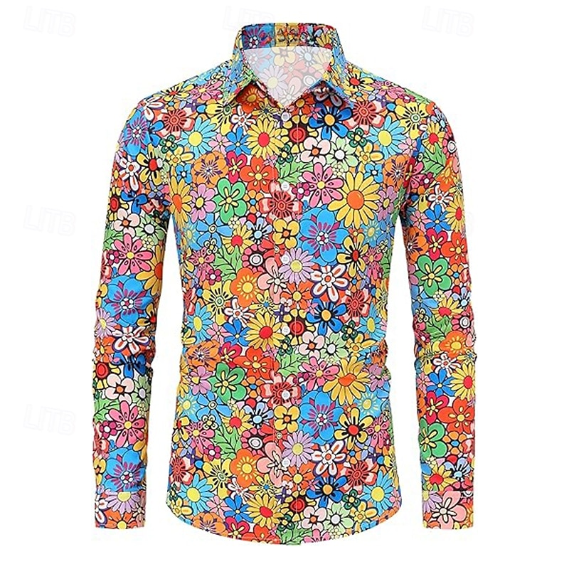 Retro 70. léta Tričko Hippie Disko Pánské předvečer Všech svatých Karneval Párty Večírek Běžné / Denní Dospělé Tričko 2025 - $26.99 –P4