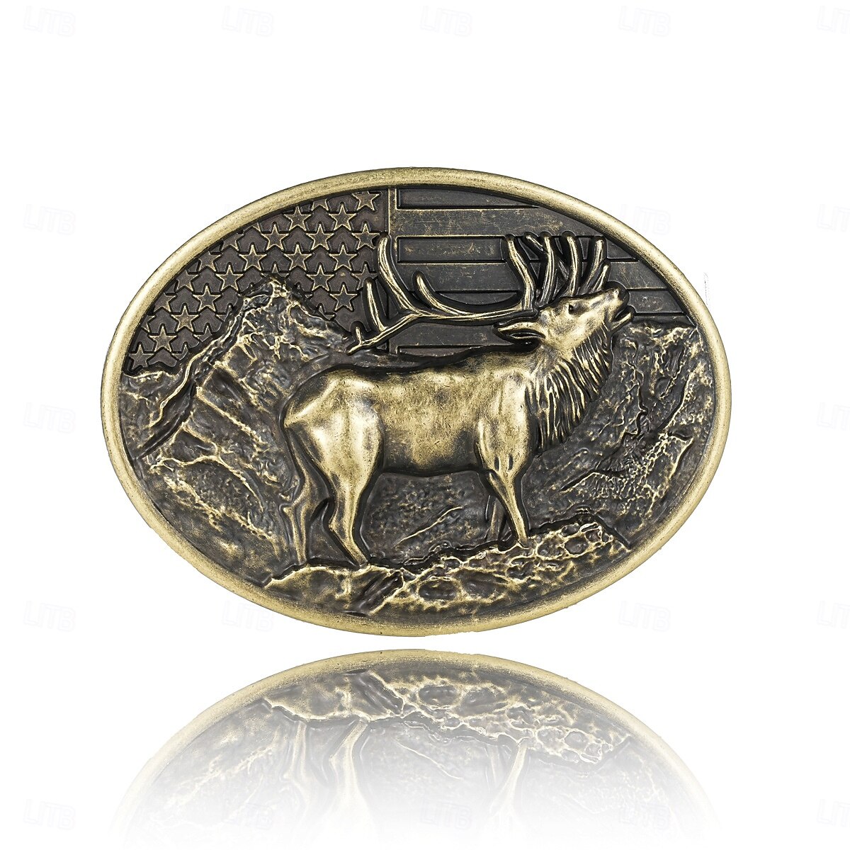 Pánské Přezka S přezkou Slitina Retro styl Retro Sob Jelen Stříbrná Bronzová Denní náboženské slavnosti Spona 2026 - $10.99 –P3