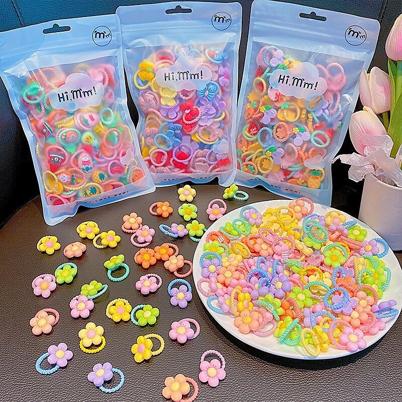 40pcs Cute Hair Tie Set - Colorful Elastic Bands for Women & Girls, Perfect for Ponytails & Braids 2025 - $9.99 –P4