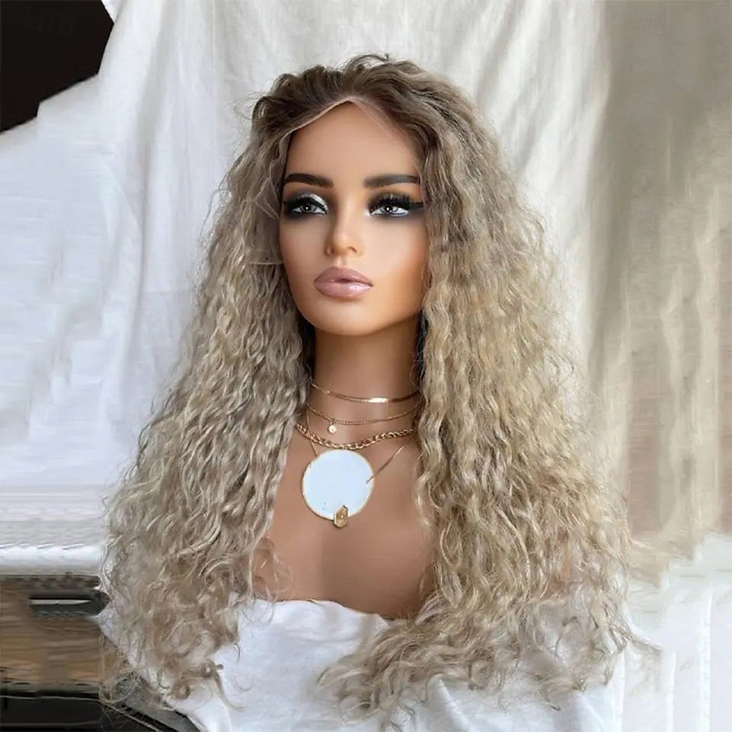 Peluca Cabello humano remy Cierre 4x13 Cabello Brasileño Rizado Múltiples colores Parte libre Mujer Densidad 130% 150% con pelo de bebe Cabello Ombre Entradas Naturales Sin cola Larga A1 Pelucas de 2025 - $236.99 –P1