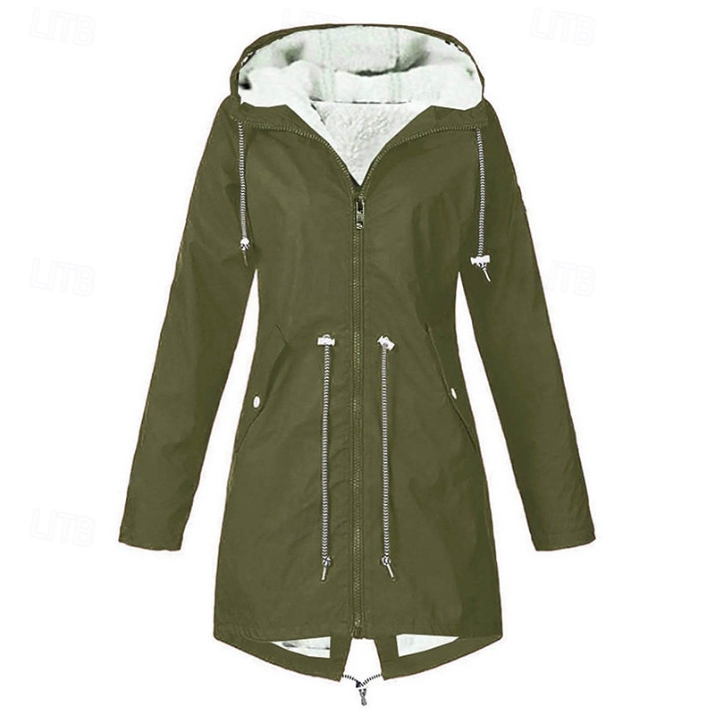 Mulheres Casaco de inverno Jaqueta de lã para caminhada Inverno Ao ar livre Prova-de-Água Quente Macio Confortável Jaquetas em Velocino Zip Completo Campismo / Escursão / Espeleologismo Viajar de 2026 por $52.99 –P13