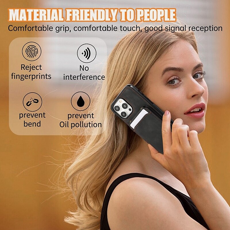 Phone Case For iPhone 16 Pro Max Plus iPhone 15 Pro Max Plus iPhone 14 13 12 11 Pro Max Plus Mini SE Back Cover with Stand Holder Magnetic with Lanyard Retro TPU PU Leather 2025 - $17.99 –P7