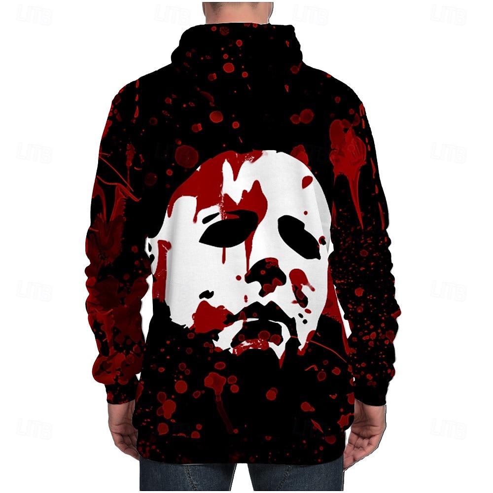 Halloween Michael Myers Bluza z Kapturem Nadruk Graficzny Na Dla par Męskie Damskie Dla dorosłych Halloween Karnawał Bal maskowy Druk 3D Codzienne 2025 - $29.99 –P15
