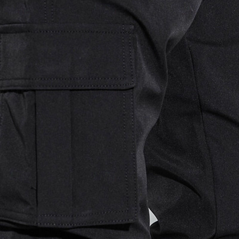 Homme Pantalon Cargo Pantalon Jogger Pantalon Cordon Taille elastique Multi poche Plein Vestimentaire Extérieur du quotidien Camping et randonnée Mode Classique Noir Vert Véronèse de 2026 ? $20.99 –P4