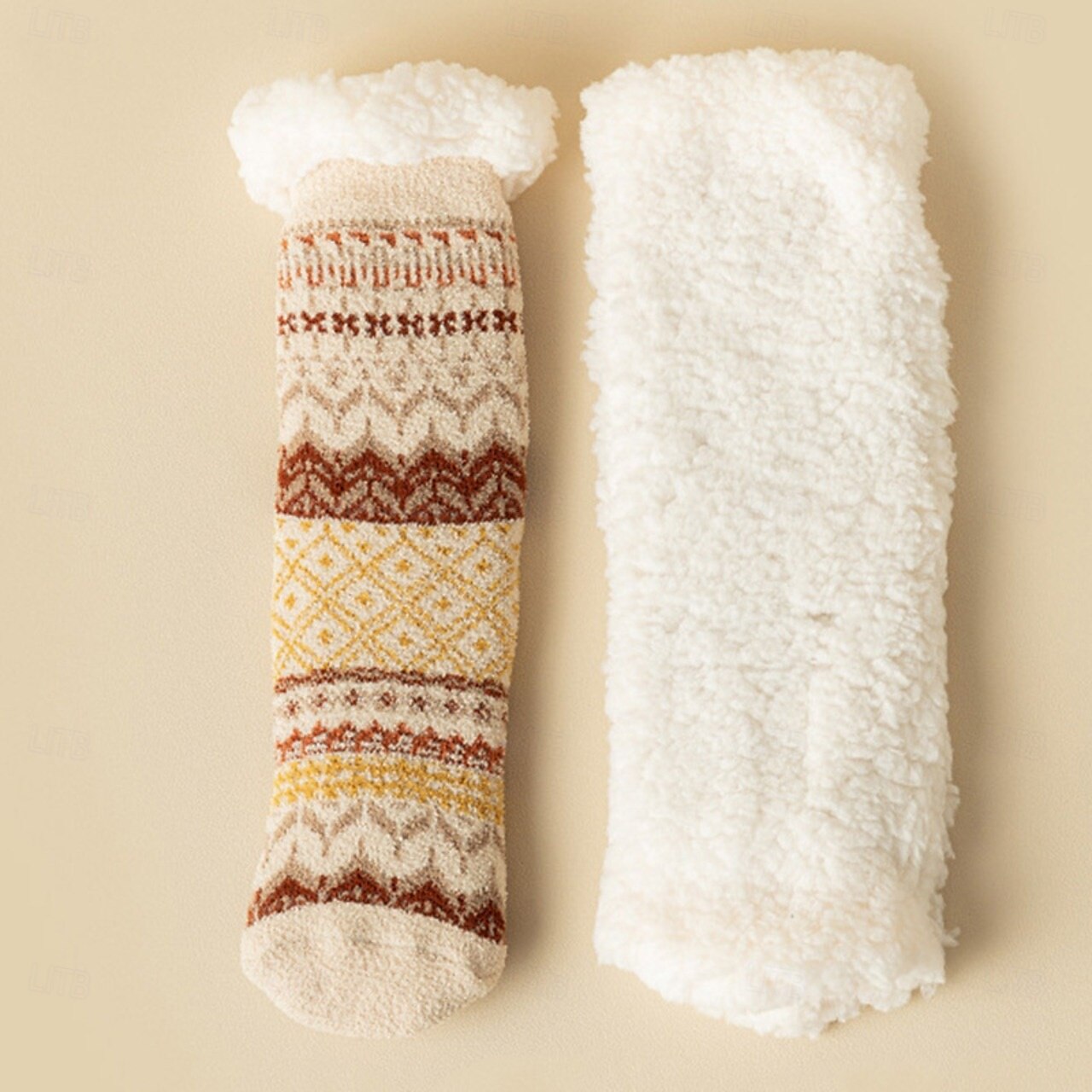 meias quentes e felpudas meias elásticas para o inverno com alta elasticidade, presente perfeito para mulheres para sala de estar, quarto, sala de jantar, sala de estudo, sala de jogos de 2025 por $15.49 –P1