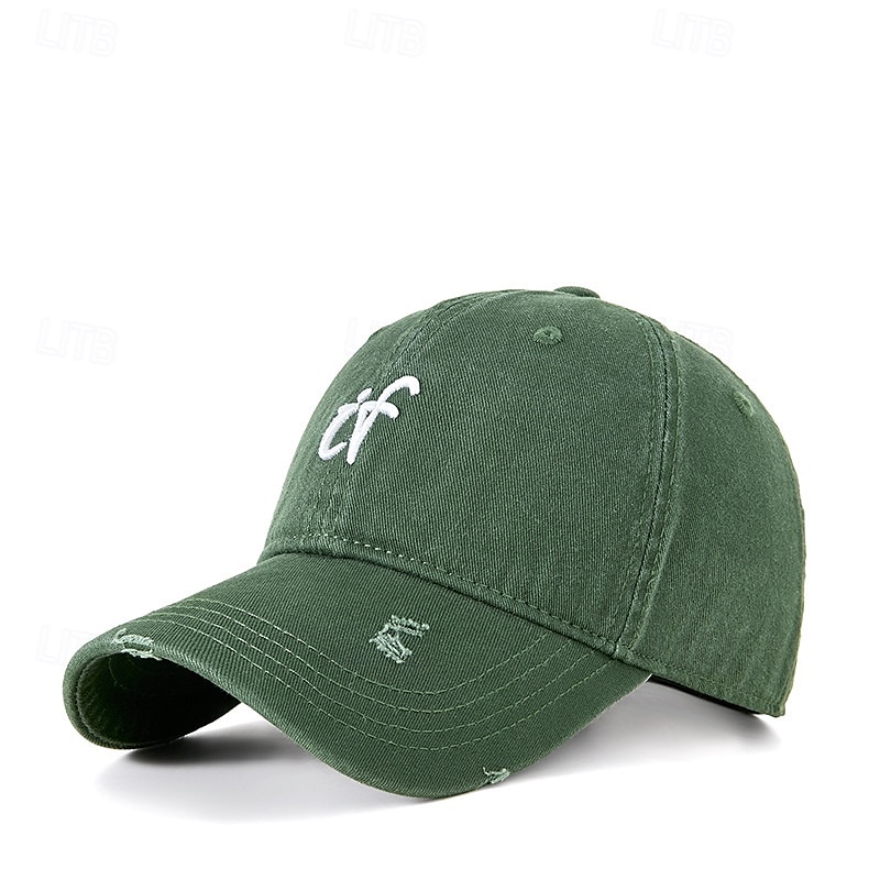 Herren Cap Basecap Sonnenhut Kappe Schwarz Wein Polyester Bestickt Modisch Brautkleider schlicht Strasse Täglich Buchstabe Einstellbar Sonnenschutz Atmungsaktiv 2025 - $12.99 –P7