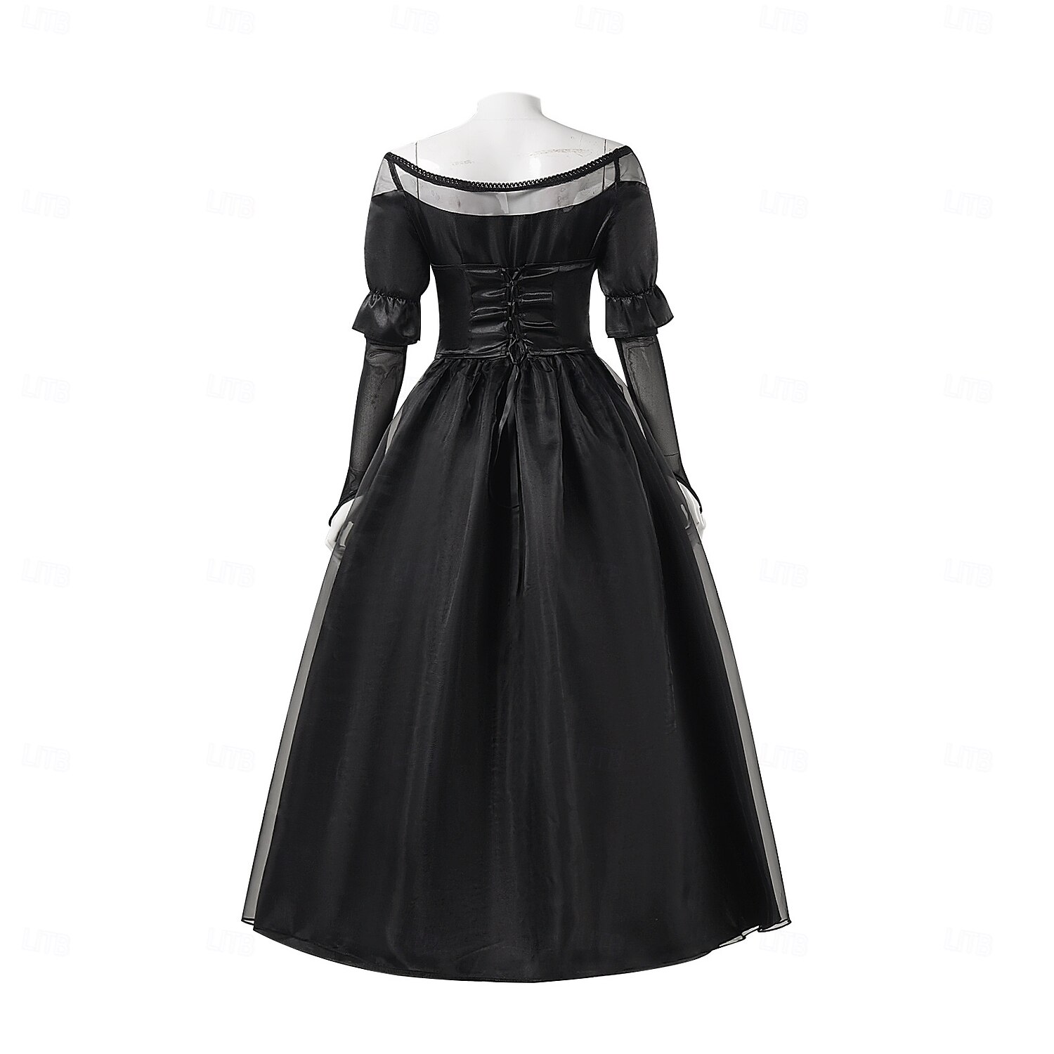 Dress Ghost Bride Lydia Deetz Beetlejuice Horror Movie Punk & Gothic Horror  Women's Masquerade Party / Evening Wedding Party Dress Up 2026 - CAD $85.99