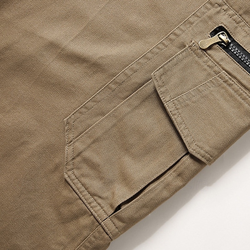 Per uomo Pantaloni cargo Pantaloni Bottoni Multi tasca Liscio Indossabile Esterno Giornaliero Campeggio e hiking Di tendenza Classico Nero Giallo del 2025 a $46.99 –P10