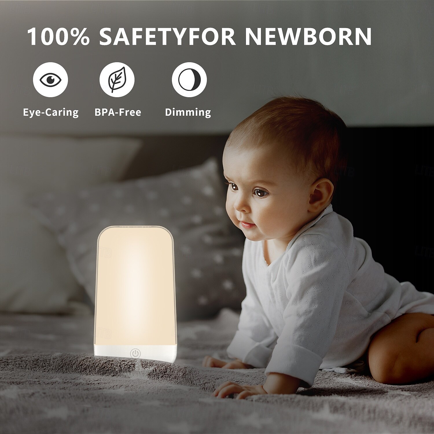 LED Smart Light Dimmable Seven-Color Touch Control Night Light, Rechargeable Battery Operated Bluetooth Table Lamp with Timer for Kids, Travel, and Desk Use 2025 - $37.99 –P7