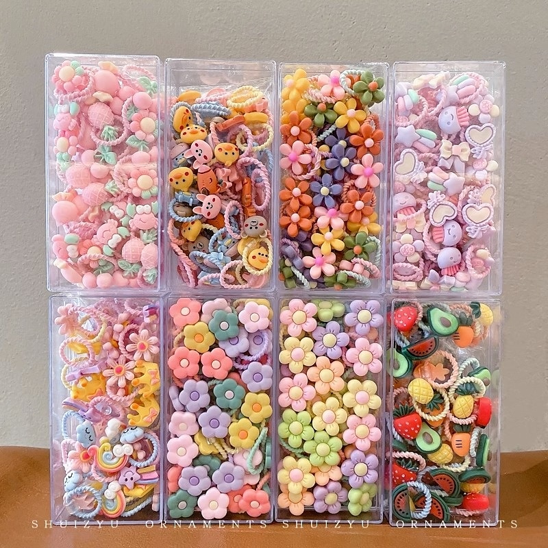40pcs Cute Hair Tie Set - Colorful Elastic Bands for Women & Girls, Perfect for Ponytails & Braids 2025 - $9.99 –P5