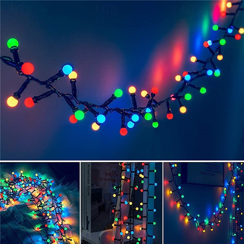 vanntette led fe string lights 5m/10m julelys dc31v eu/us/au/uk plug led string lights for outdoor  & innendørs innredning 2025 - $44.99 –P13