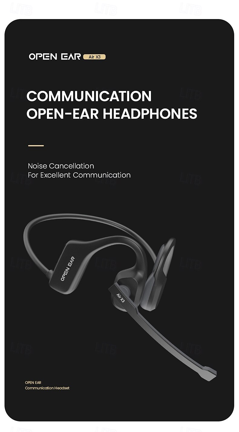x3 bandă pentru gât căști cârlig pentru ureche bluetooth 5.2 anulare zgomot sport pentru mere samsung huawei xiaomi mi yoga trekking ciclism birou afaceri mașină motocicletă conducere camionfd20746944 2025 - $34.99 –P12