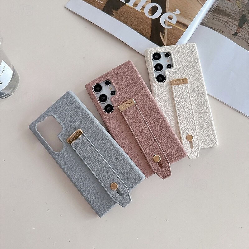 teléfono Funda Para S25 S24 S23 S22 Plus Ultra S23 FE A35 5G A25 A15 A14 A34 Tarjetas billetera con correa de muñeca Antigolpes Retro TPU Cuero de PU 2025 - $16.99 –P5