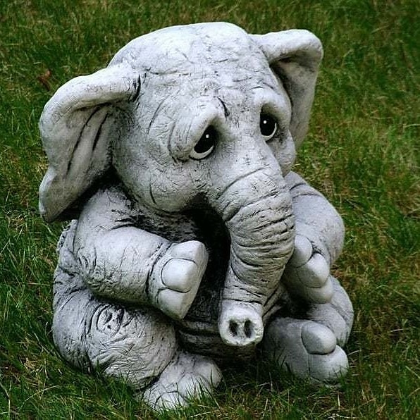 Elephant Figurine Ornament - Resin Animal Garden Statue for Outdoor, Patio, Home Decor - Versatile Hanging Attachment for All Season Celebrations Including Christmas, Halloween, Easter 2025 - $18.99 –P3