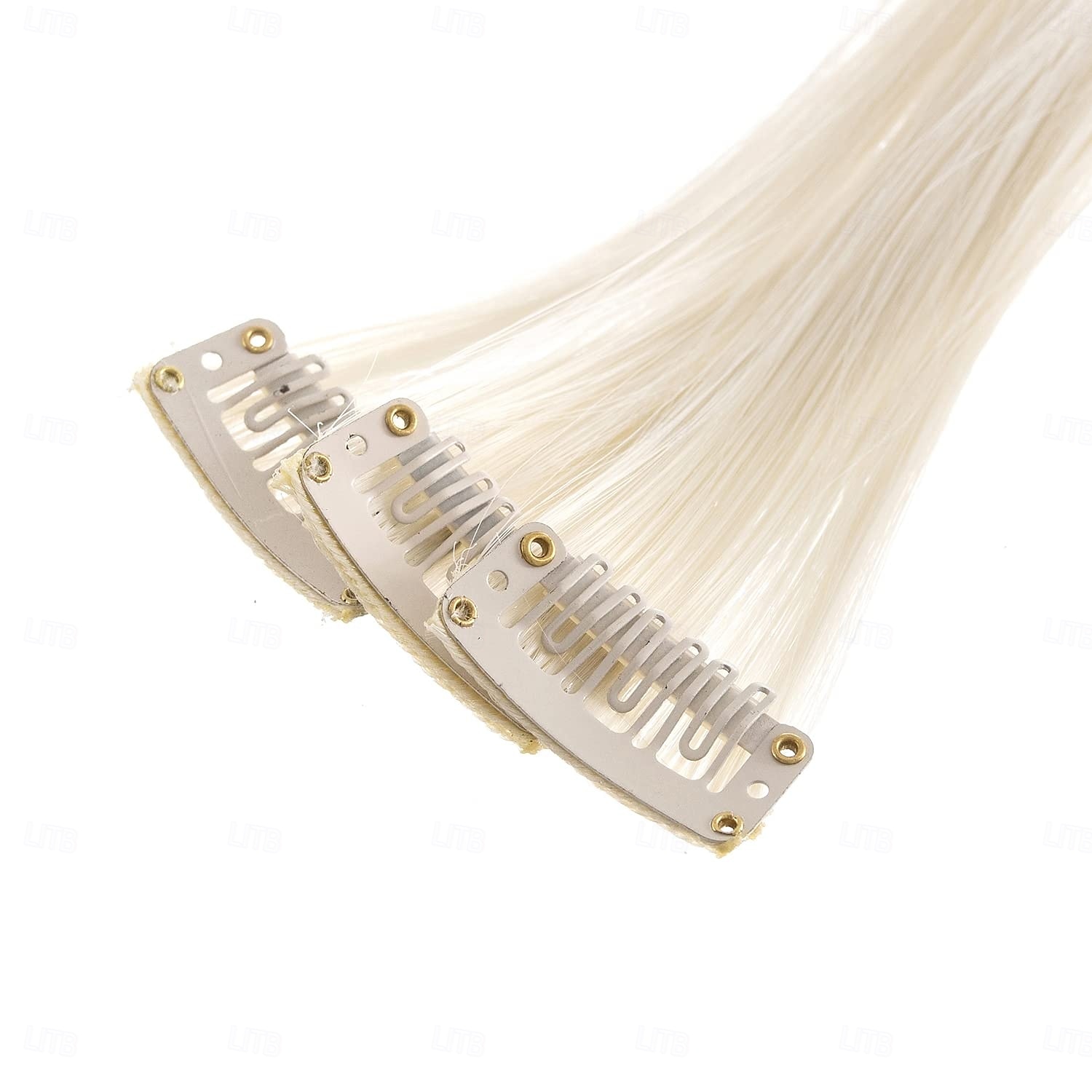 Liscio Forcine Capelli sintetici Lungo Estensione capelli Con clip 12 pz Resistente al calore Per donna del 2025 a $11.99 –P7