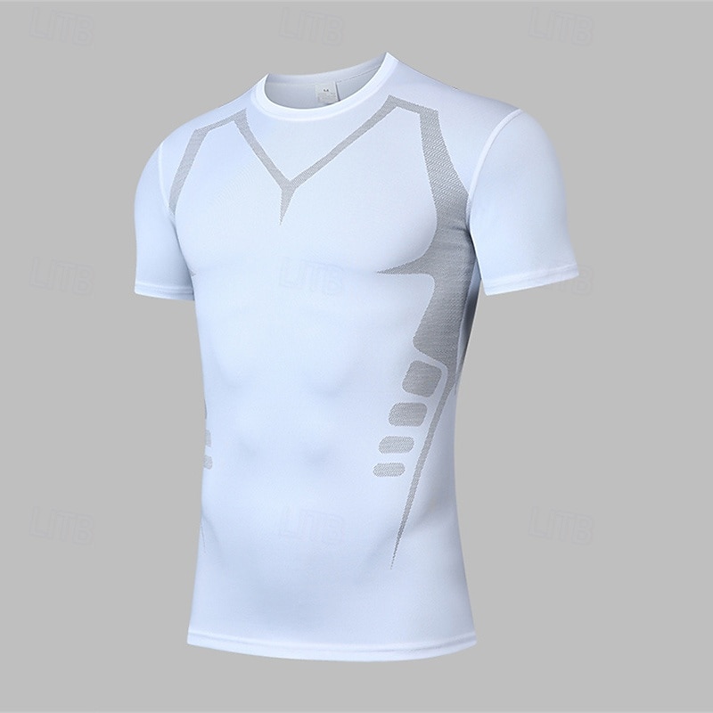 Per uomo T-shirt Compressione Maglia Atletica Maglia da palestra Camicia fitness Manica corta Maglietta Informale Athleisure Traspirante Asciugatura rapida Compressione Allenamento in palestra Corsa del 2025 a $5.99 –P5
