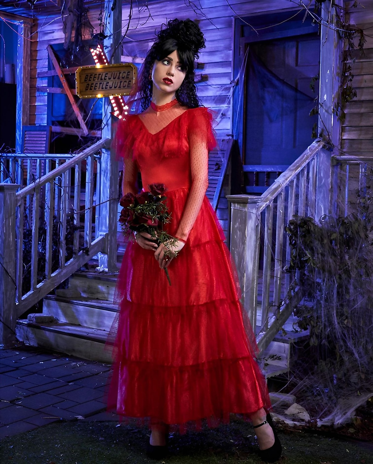Duch nevěsta Lydia Deetzová předvečer Všech svatých Šaty Beetlejuice Strašidelný kostým Dospělé Dámské Karneval Plesová maškaráda Večírek Jednoduché Halloweenské kostýmy Oblékněte se 2025 - $54.99 –P1