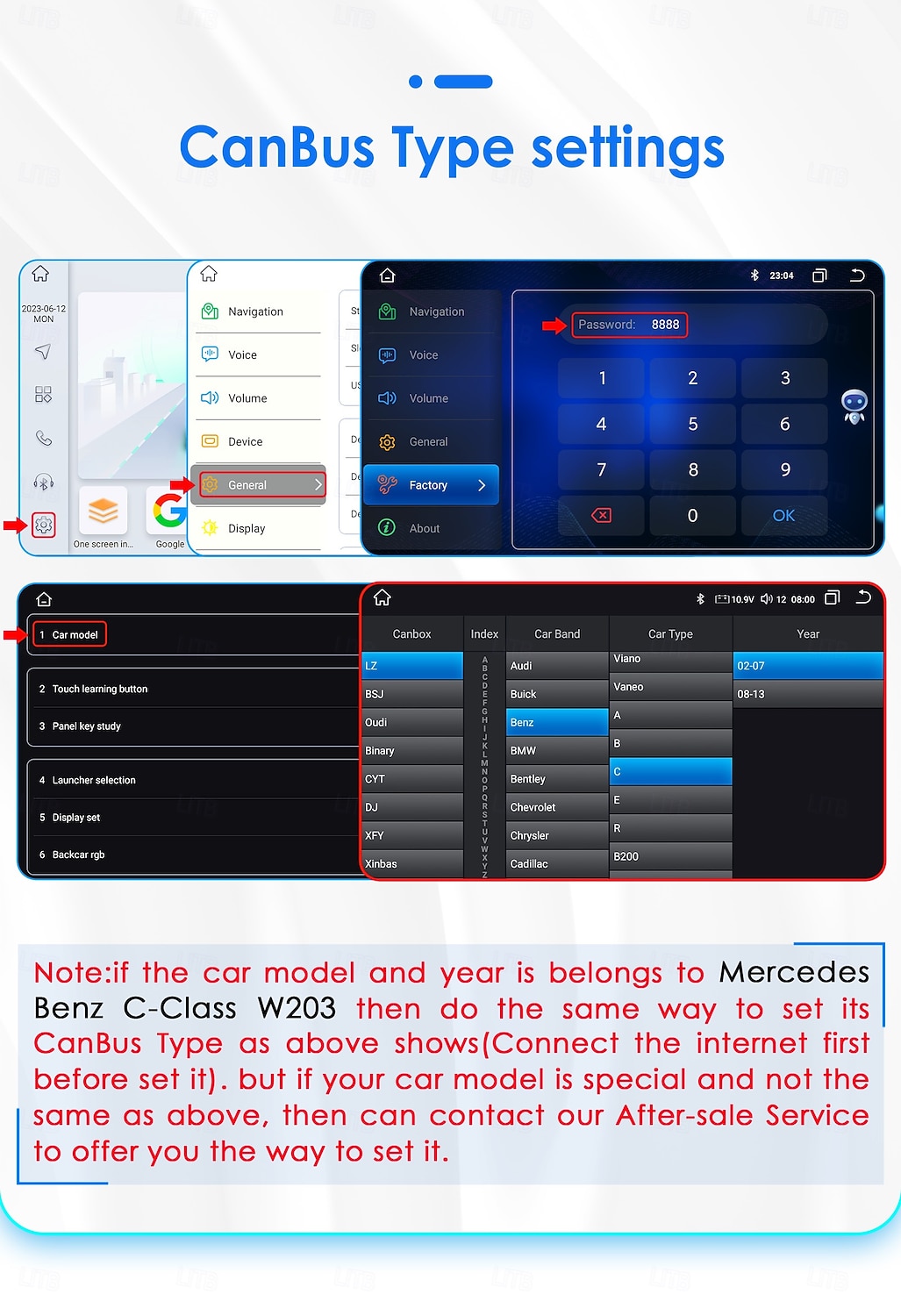 Car Radio Multimedia Player For 2004 - 2011 Mercedes Benz W203 W209 Android 9 inch Car Radio Multimedia Player GPS Navigation DSP Bluetooth HD Screen 2025 - $134.99 –P13