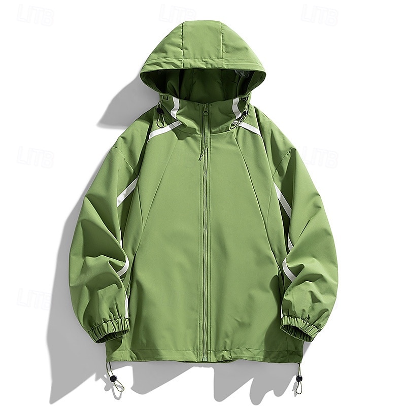Herre Softshell jakke Turjakke utendørs Vindtett Vindjakke Reise Svart Rosa Lilla Grønn Kakifarget 2025 - $46.99 –P8
