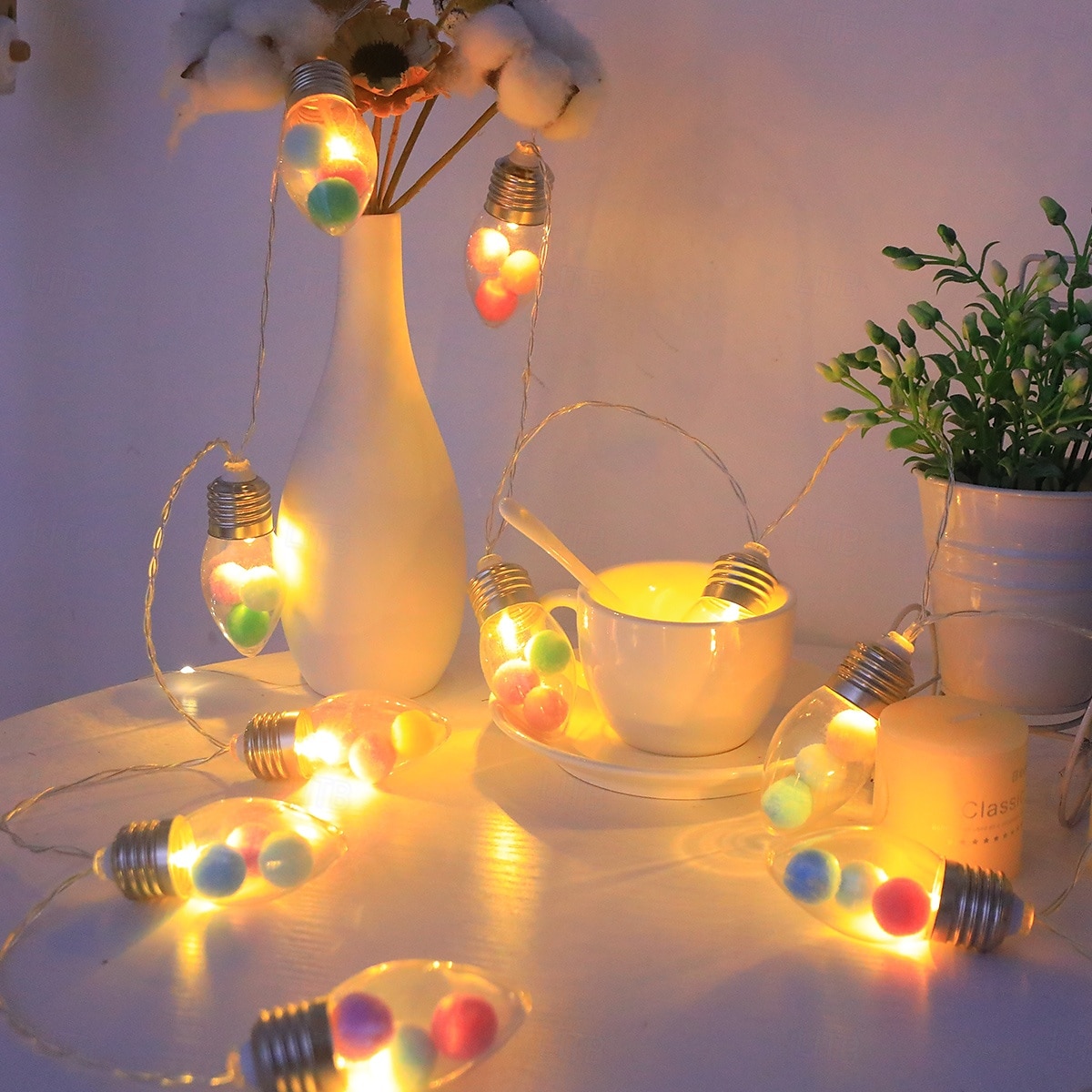 Guirlande lumineuse de Noël avec ampoules, flocons de neige, roses, 1,5 m, 10 LED, alimentée par batterie, décoration intérieure et extérieure pour la maison, fête du Nouvel An, décoration d'arbre de de 2025 ? $15.99 –P10