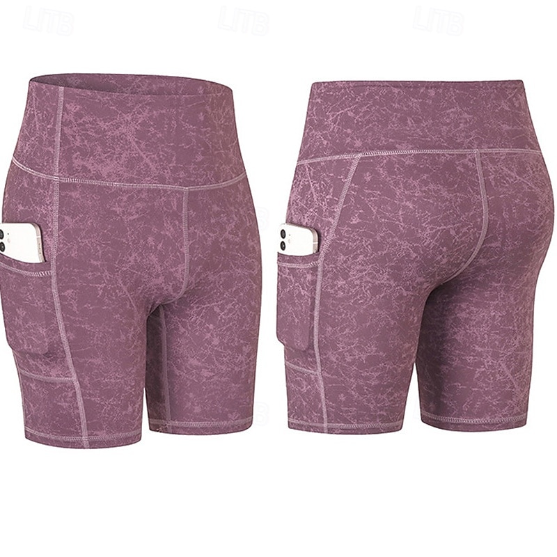 Femmes Shorts de gym Shorts de yoga Shorts d'entraînement avec Poche Téléphone Taille haute Pilates Entraînement en salle Entraînement Shorts Graphique Gris foncé Noir Vert foncé Spandex Des sports de 2026 ? $18.99 –P13