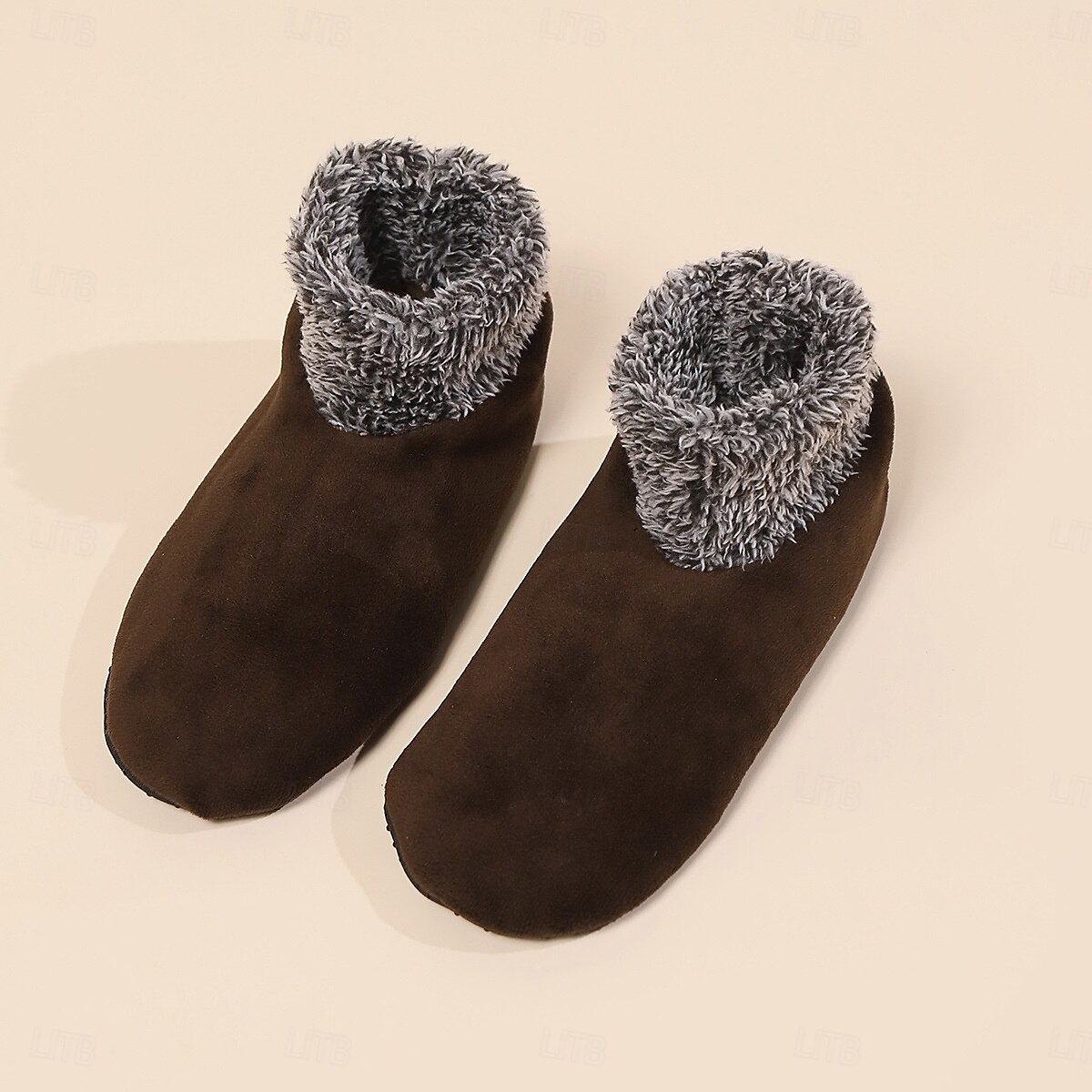 Calcetines térmicos antideslizantes para interiores, calcetines de suelo para mujer, calcetines peludos de invierno para mujer, calcetines gruesos que no se caen para yoga, pilates y baile 2025 - $10.99 –P7