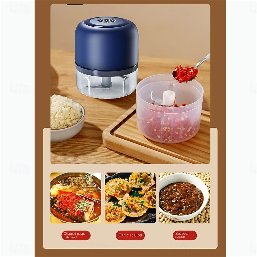 elektrische knoflookmachine gemberstamper blender keuken groente vlees pepermolen usb-oplaadbare knoflookmachine rasp 2026 - $21.99 –P8