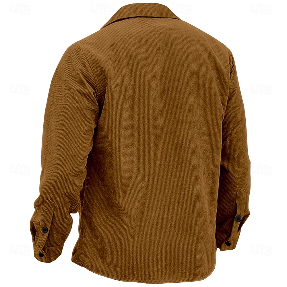 Homme Ethnique Cowboy Chemise en Velours Côtelé Veste chemise Surchemise manche longue Rétro Vintage Tribal Extérieur Quotidien Automne hiver Col rabattu Chemises à col Boutons Impression 3D 2 poches de 2026 ? $40.99 –P2
