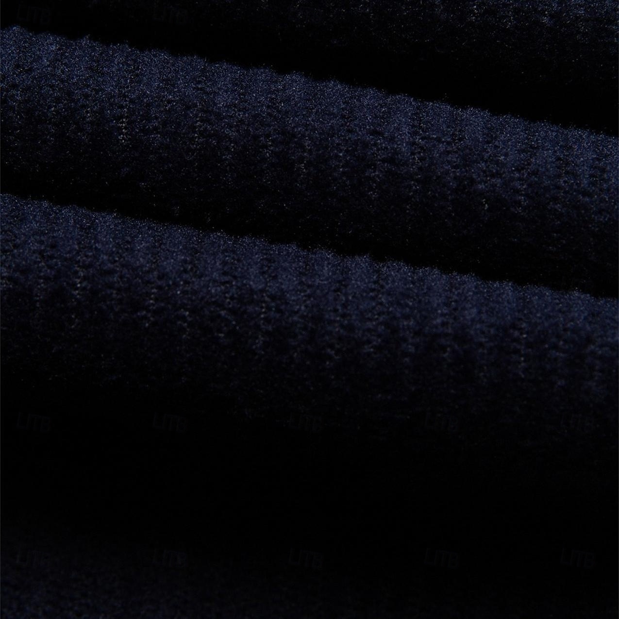Men's Dress Pants Corduroy Pants Winter Pants Trousers Slacks Pocket Plain Comfort Breathable Outdoor Daily Going out Fashion Casual Black Navy Blue 2025 - $25.99 –P5
