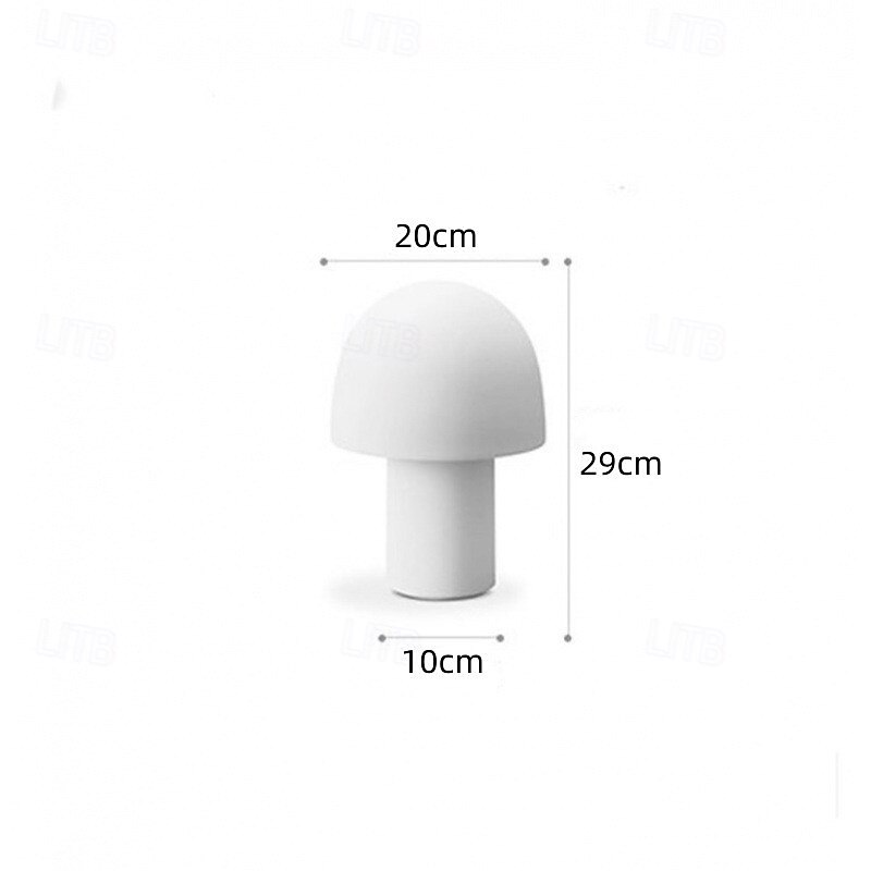 2025年 LED テーブルランプ 温白色 電球付き 20/28cm モダン装飾 金属製 マッシュルーム テーブルランプ ナイトライト ベッドサイドランプ クリエイティブデザイン E27 デスクランプ 寝室 リビングルーム ホテル カフェ 110-240V  コレクション – $207.49 –P3