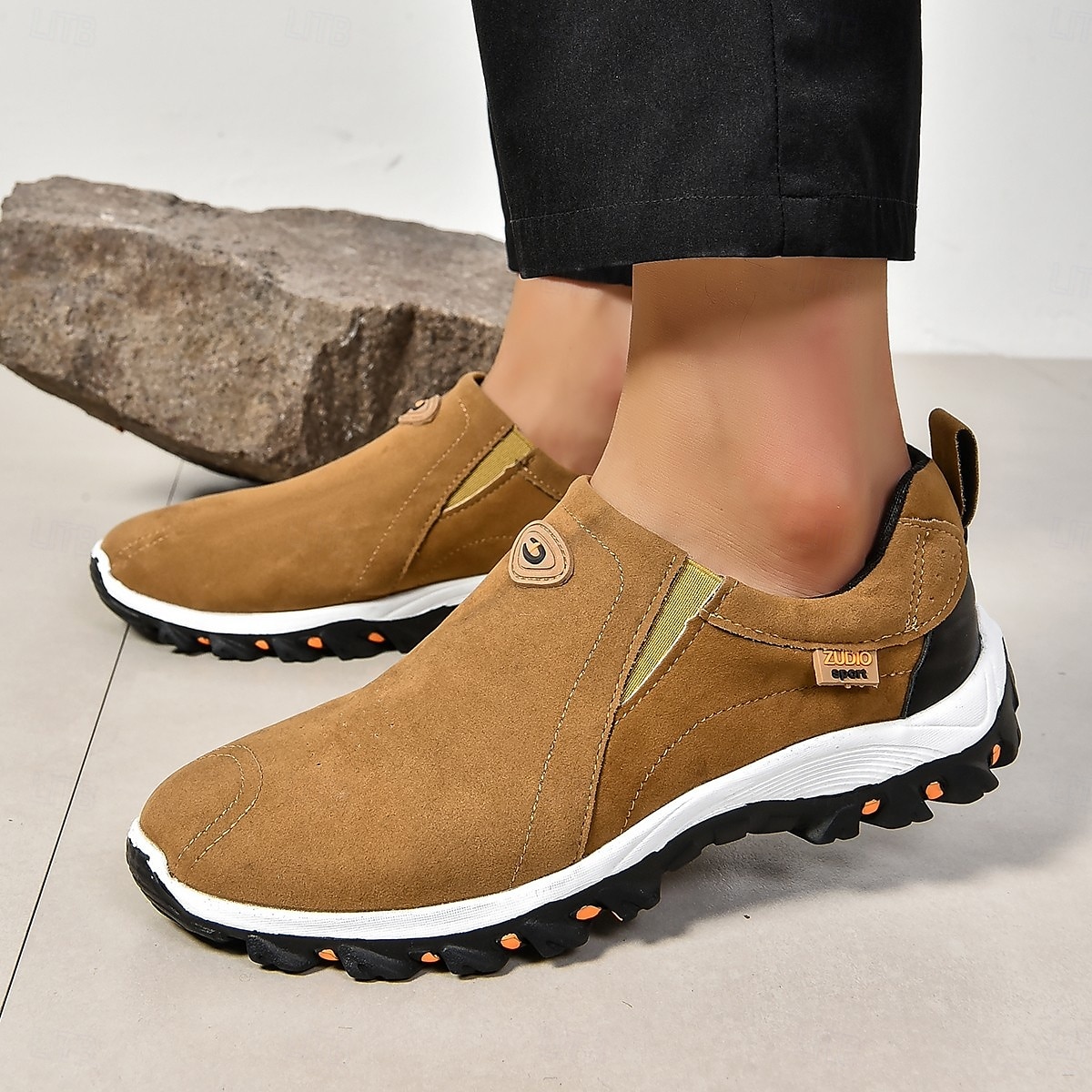 Men's Canvas Slip-On Outdoor Hiking Shoes – Non-Slip Lightweight Trail Shoes for Walking and Climbing 2025 - $29.99 –P1