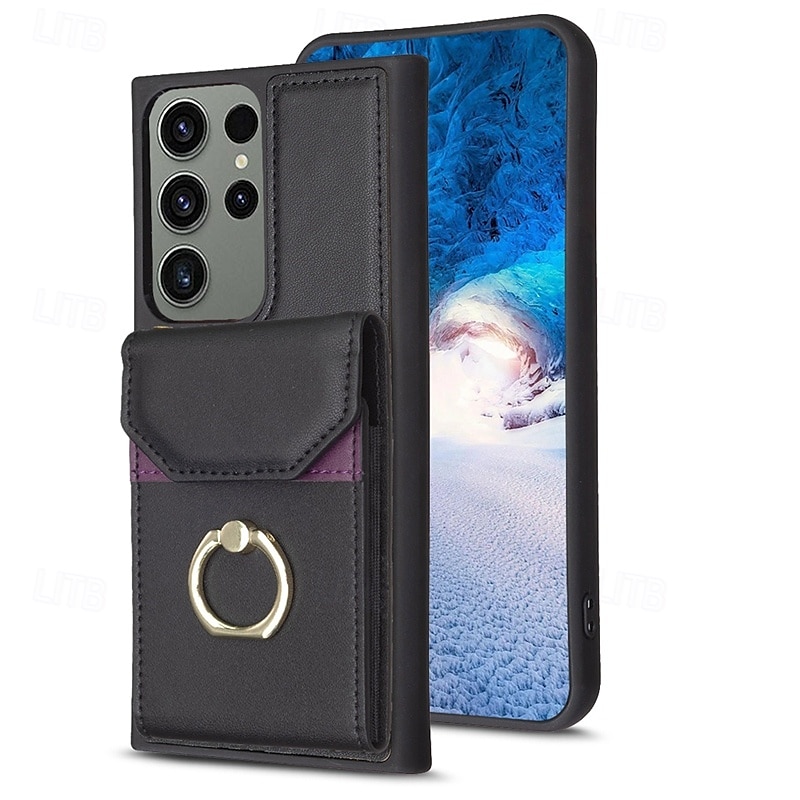 телефон Кейс для Назначение S23 Ultra Plus S22 S21 Плюс Ультра A54 A34 A14 А53 A12 A52 Samsung A13 5G Кошелек для карт Кольца-держатели Разъем для карты Защита от удара Ретро ТПУ Кожа PU 2025 - $17.99 –P4