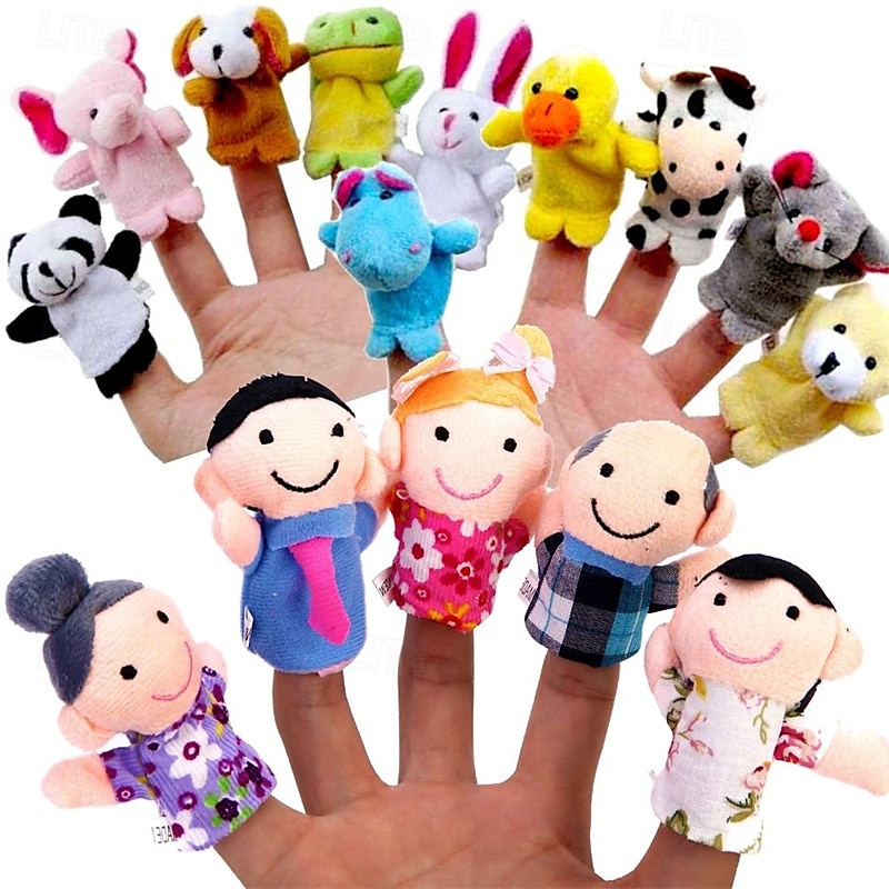 Finger Puppet Set  The Original Storytime Learning Aid  10 Pack/6 Pack  Puppets for Teachers  Parents  Students & Children - Storytelling Reading Prop 2025 - $18.84 –P6