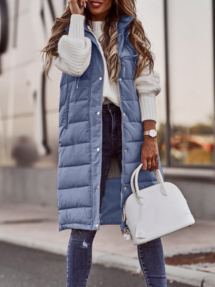 dames winterjas donsjack puffer vest jas casual jas outdoor streetwear herfst winterjas casual 2025 - $52.99 -P10