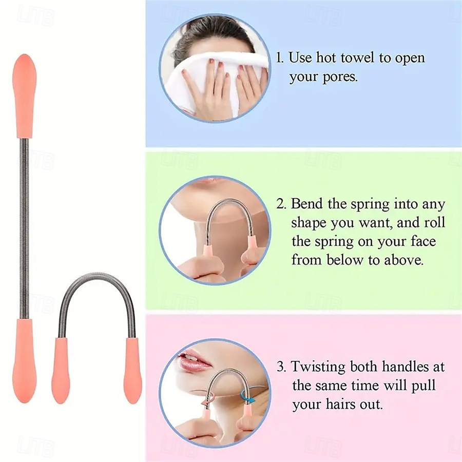3pcs/ Female Shaver Facial hair remover Facial hair Puller Leg Hair Hair remover for men and women facial hair remover Valentine's Day Gift 2026 - $9.99 –P6