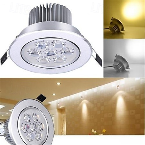 1pc 7w 7λεπτά εύκολη εγκατάσταση χωνευτά led φώτα οροφής οδήγησε downlights ζεστό λευκό κρύο λευκό 85-265v σπίτι / γραφείο 2025 - $18.99 –P5