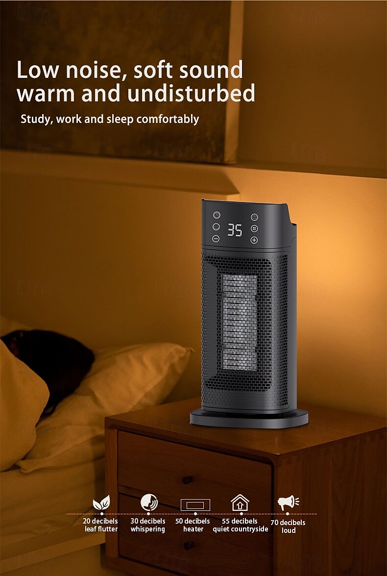 elemento riscaldante ptc mini ventilatore portatile riscaldatori per inverno casa telecomando riscaldatore elettrico ventilatore del 2025 a $102.99 –P7