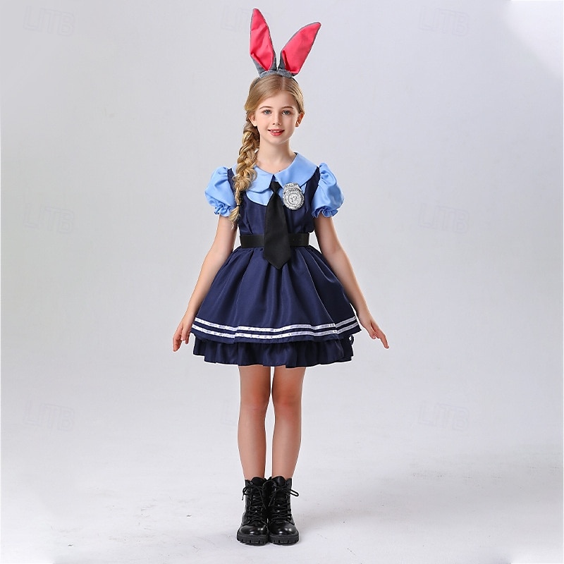 Judy Hopps Vestidos Traje Cosplay Fantasias Cosplay filme for Para Meninas Crianças Baile de Máscaras Festa / Noite de 2025 por $45.99 –P5