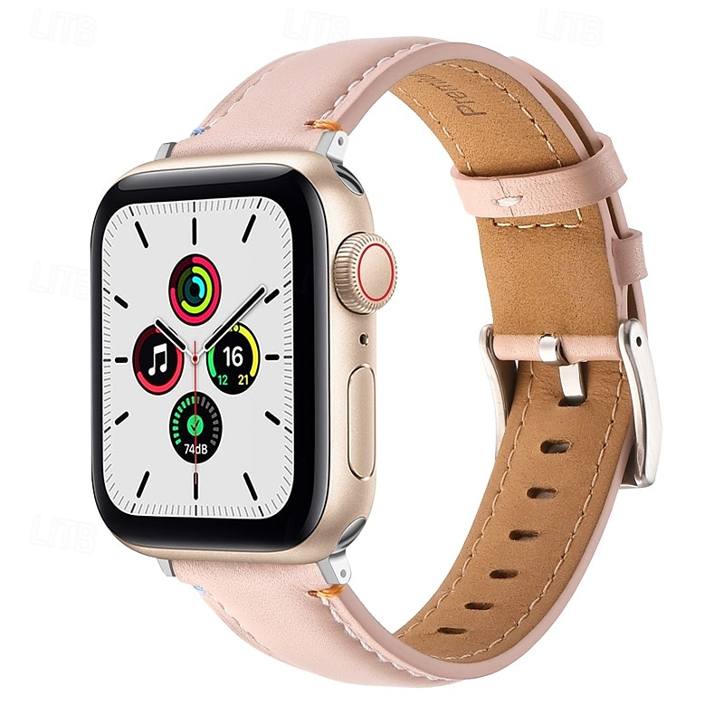 Bőr zenekar Kompatibilis valamivel Apple Watch óraszíj 38mm 40mm 41mm 42mm 44mm 45mm 49mm Fém kapocs Luxus Állítható Valódi bőr Csere óraszíj mert iwatch Ultra 2 Series 9 8 7 SE 6 5 4 3 2 1 2025 - $14.99 –P10