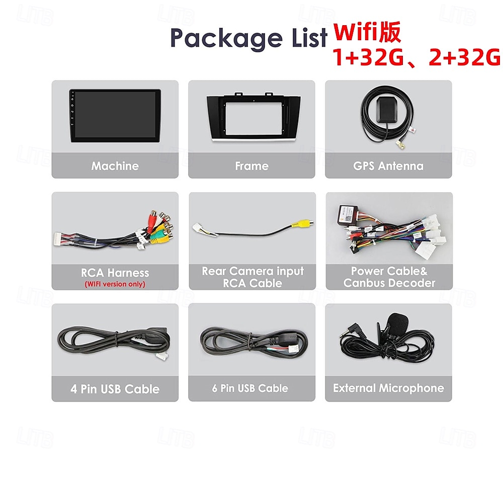 Automotive Multimedia Player for 2015 - 2018 Subaru Outback Car Radio Android Automotive Multimedia Player Navigation Carplay 2025 - $200.69 –P7