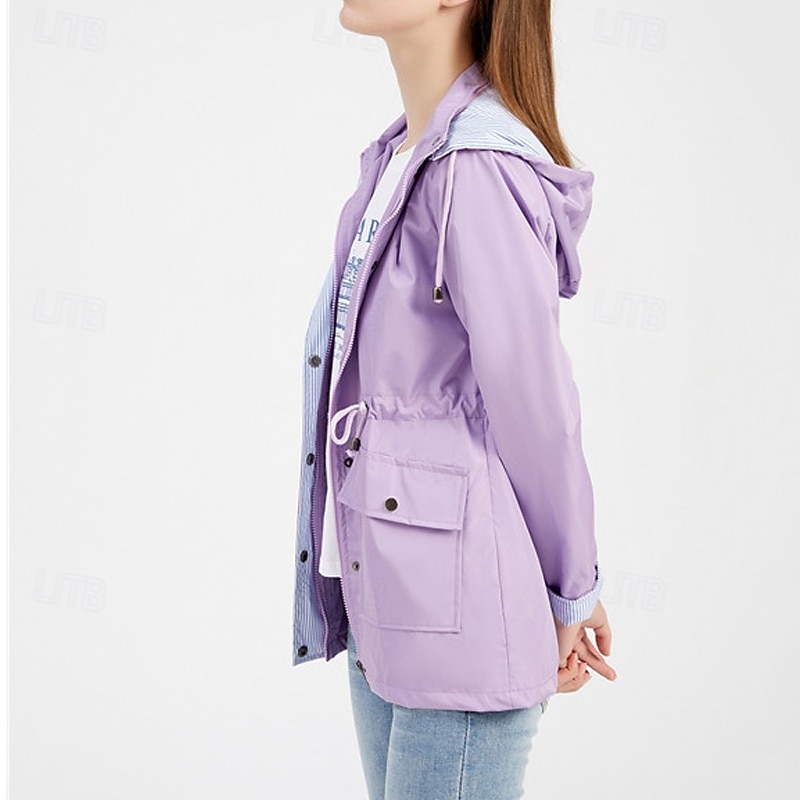 Femmes Veste de randonnée Hiver Automne Extérieur Coupe-vent Fermeture Éclair Frontale Hydrofuge Veste légère Fermeture éclair intégrale Camping / Randonnée / Spéléologie Noir Jaune Rouge Bordeaux de 2026 ? $61.99 –P2