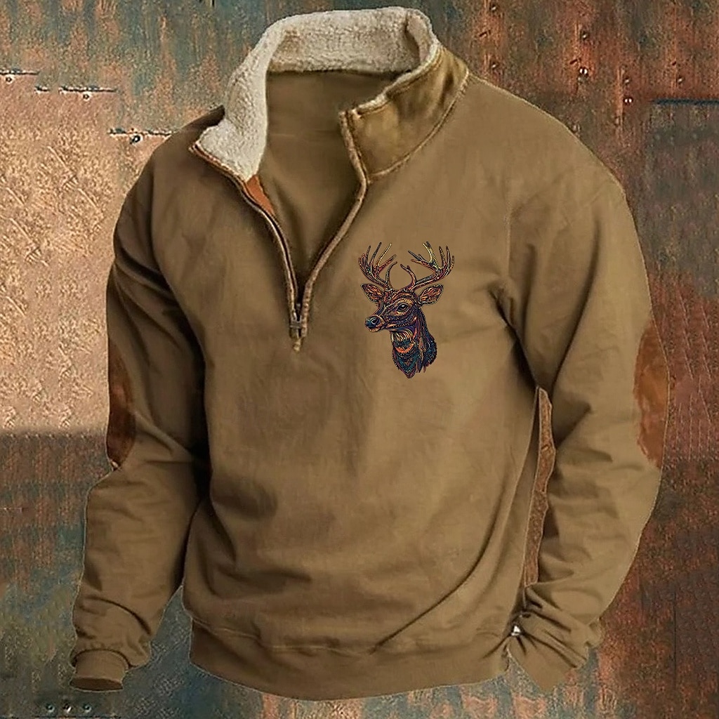 Per uomo Felpa Felpa con cerniera a un quarto Nero Blu marino Cachi Grigio mezza cerniera Liscio Sportivo Giornaliero Per eventi Streetwear Fantastico Retrò Inverno Primavera & Autunno Abbigliamento del 2025 a $30.99 –P6