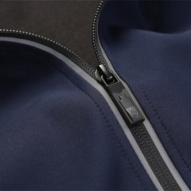 Men's Softshell Jacket Hiking Jacket Outdoor Windproof Quick Dry Lightweight Jacket Windbreaker Jacket Traveling Black White Red Navy Blue Royal Blue 2025 - $42.99 –P5