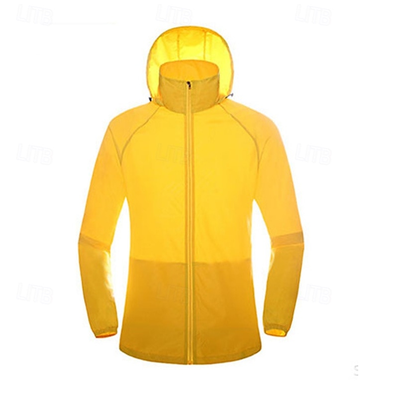 Dames Wandeljack Buitenshuis Zonbescherming Ademend Lichtgewicht jack Windjack Reizen Donker Grijs Zwart Wit Geel Roze 2025 - $17.49 –P4