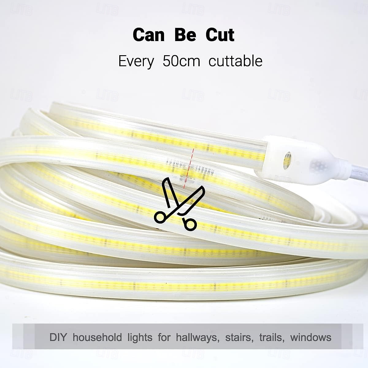 COB LED Light Strip 5-50 Meters Waterproof, Super Bright, Flexible Tape with EU/US Plug 288 LED/m Flexible Strip Light for Bedroom Indoor & Outdoor 2026 - $30.99 –P6