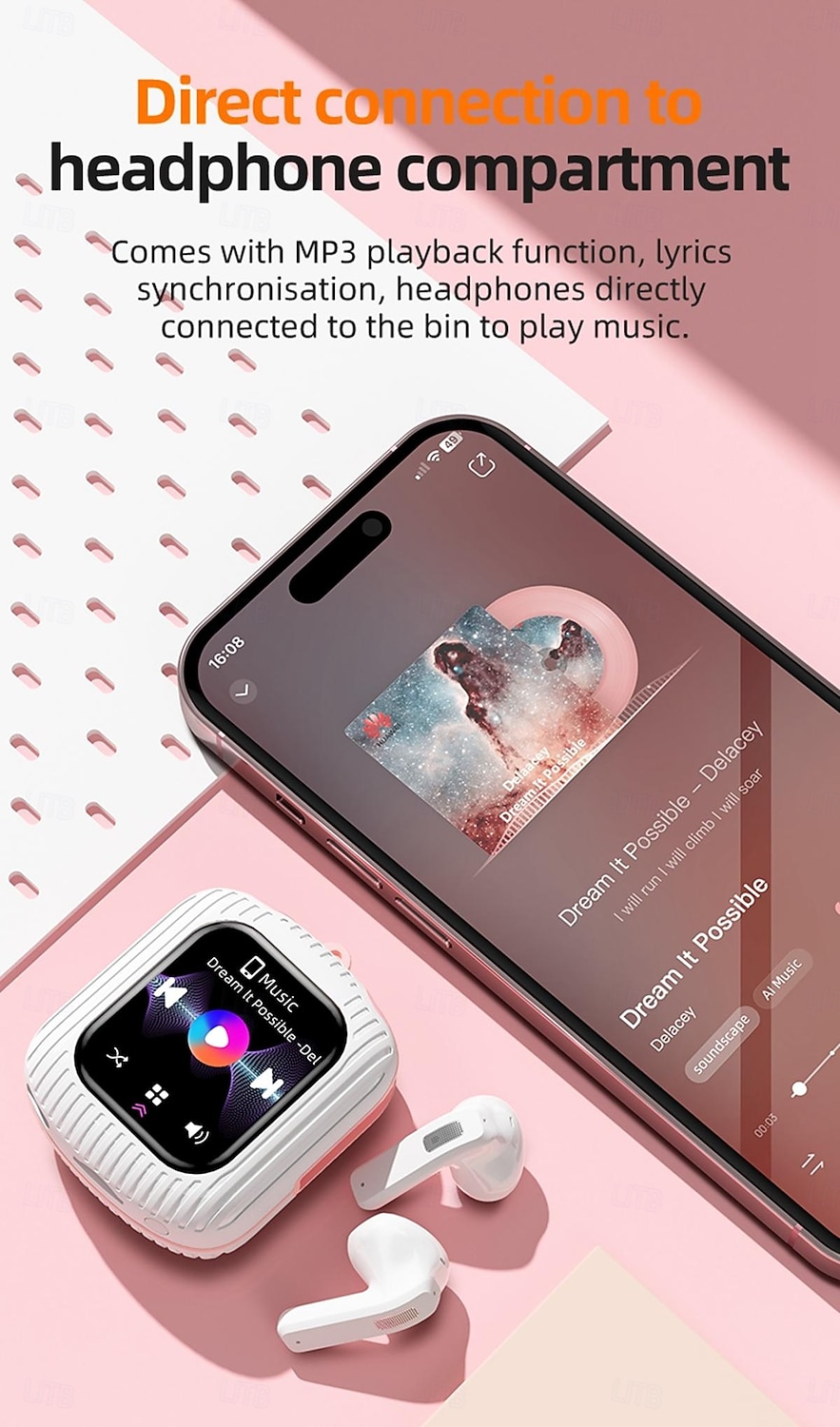 Cuffie True Wireless K8 TWS Auricolari In-Ear Bluetooth 5.3 Stereo Ricarica Rapida ENC Cancellazione del Rumore Ambientale Touch Screen Auricolari TWS del 2025 a $52.99 -P5