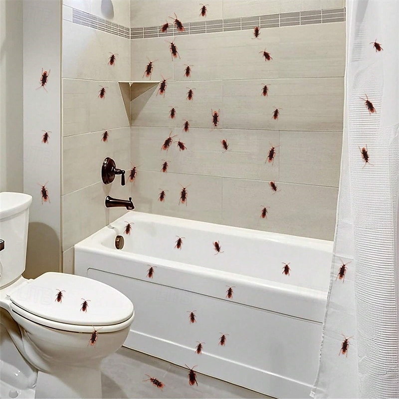 10 modelli realistici di scarafaggi in plastica - scarafaggi di gomma per scherzi per Halloween, Natale, stanze di fuga e decorazioni spaventose del 2025 a $6.99 –P5
