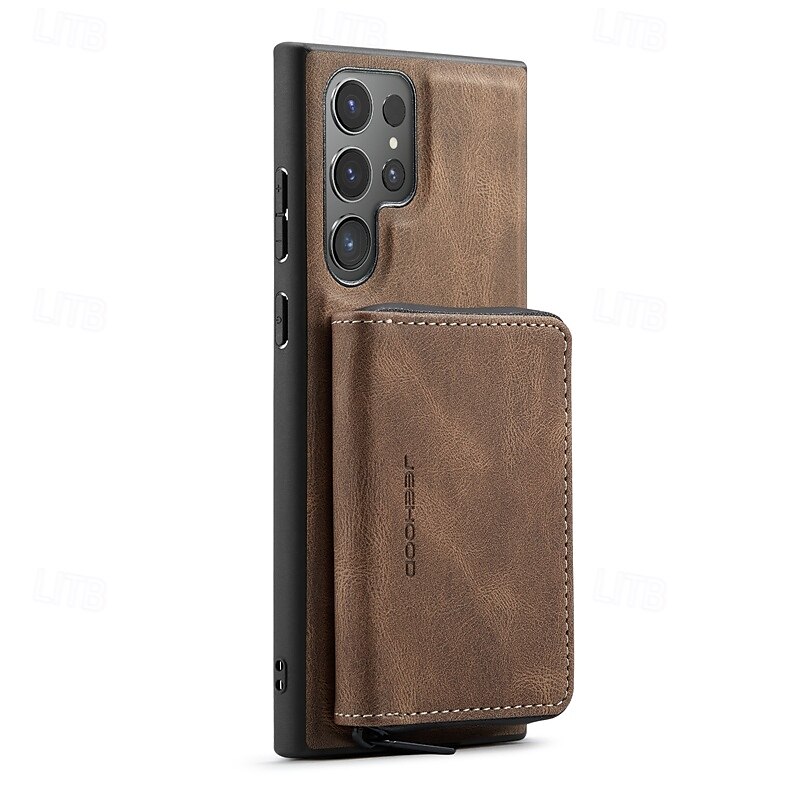 2025年 電話 ケース 用途 サムスンのギャラクシー S24 Ultra Plus S24 FE S23 S22 S21 S20 Ultra Plus FE A55 A35 A25 A15 5G A54 A34 A14 A73 A53 A33 A23 A13 A72 A52 A32 A22 A12 S25ウルトラ バックカバー スタンド付き 取り外し可 磁石バックル レトロ風 TPU PC PUレザー コレクション – $20.99 –P10