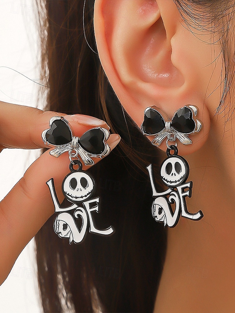 brincos de aranha de halloween com detalhes em pérolas - joias góticas marcantes para cosplay, festas à fantasia e eventos de halloween de 2025 por $8.99 –P2